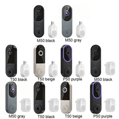 Intelligent Visual Doorbell Wireless Remote Visual Intercom Humanoid Detection High-Definition Night Vision Smart Monitoring