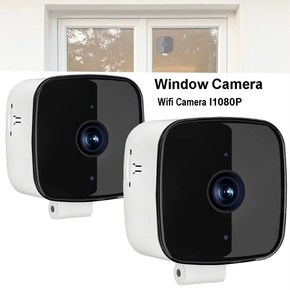 1080P Window Wifi Camera Two-Way Audio Full Color Night Vision Indoor Home Security Baby Monitor through Window Camera