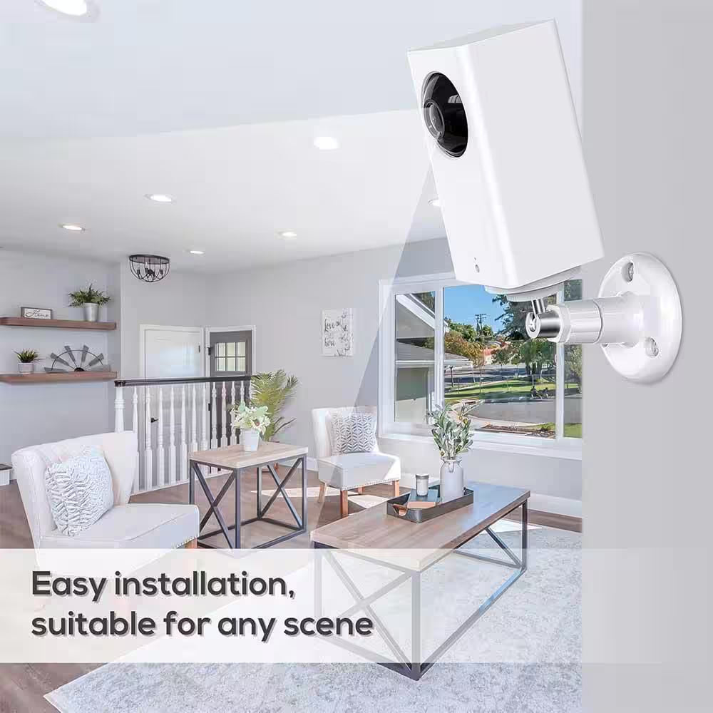 360° Swivel Adjustable Wall Mount for Security Cameras, 2-Pack