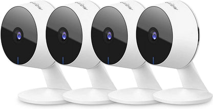 Security Cameras 4 Pieces, Home Security Camera Indoor 1080P, Wi-Fi Cameras for Baby/Pet, Motion Detection, Two-Way Audio, Night Vision